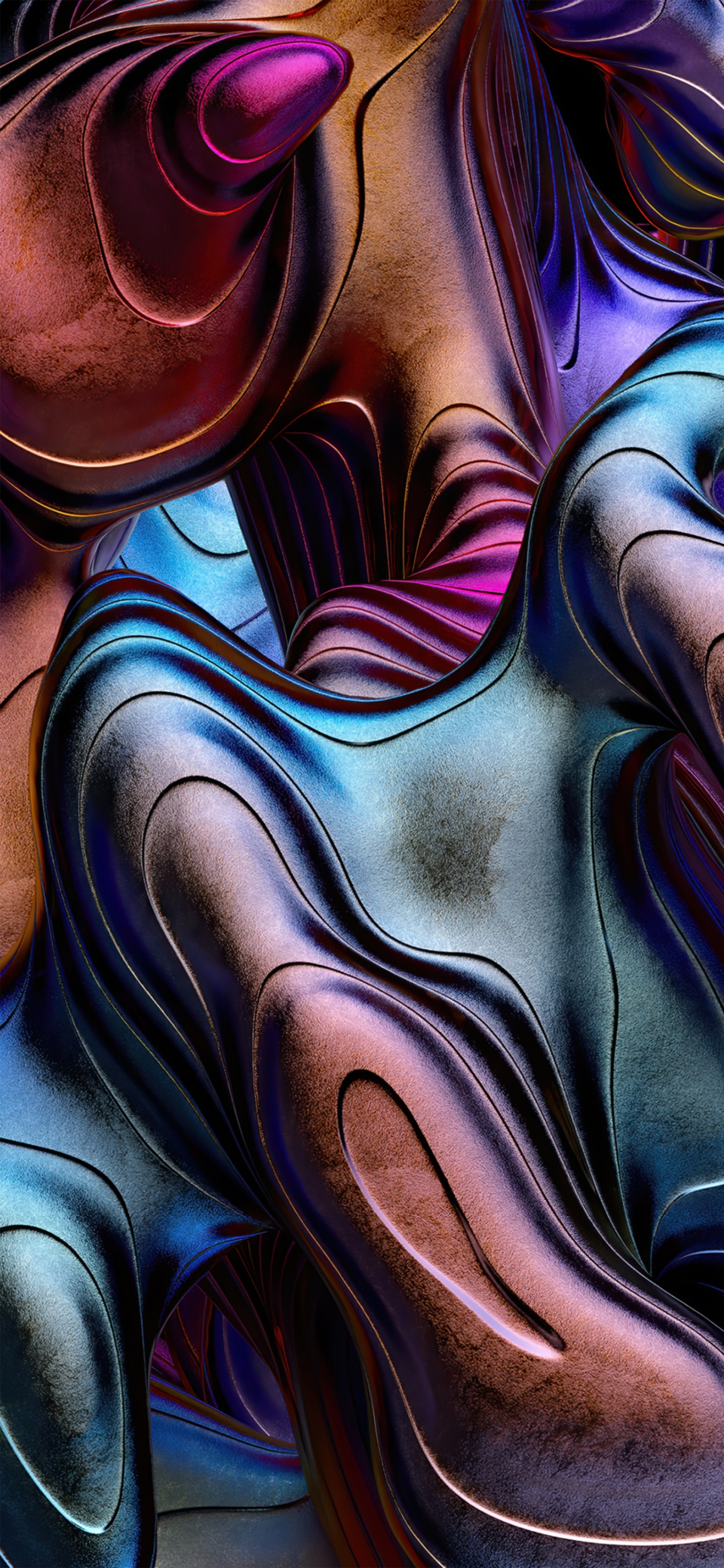 Arte Fractal, Arte Digital, Morado, Textil, Pintura. Wallpaper in 1242x2688 Resolution