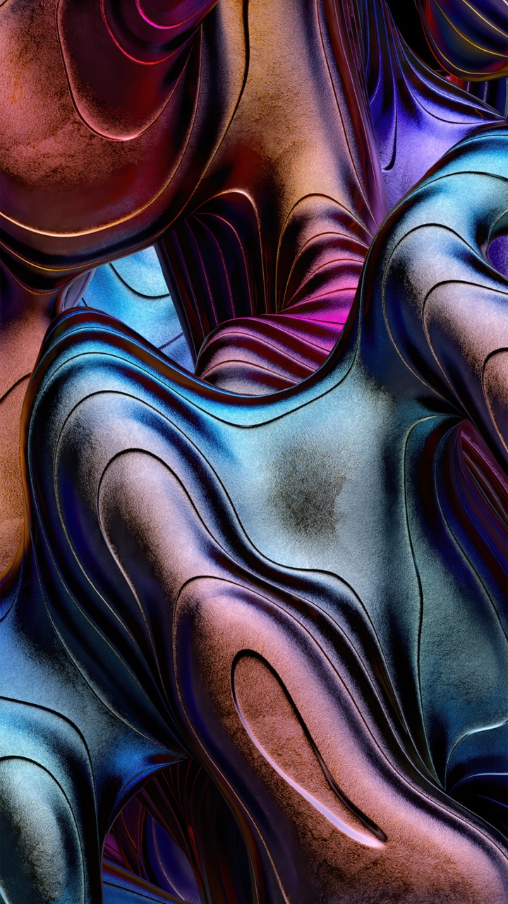 Fractal Art, Digital Art, Purple, Textile, Paint. Wallpaper in 720x1280 Resolution