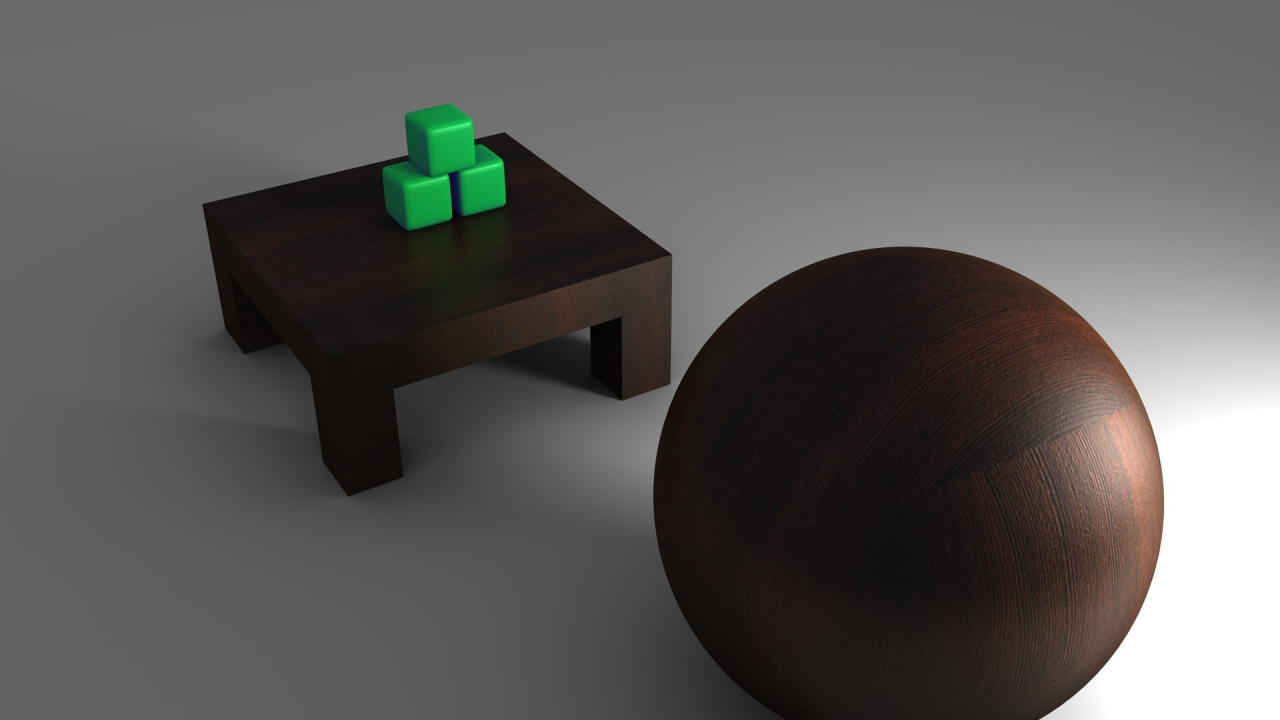 Brown Wooden Round Table With Brown Round Chair. Wallpaper in 1280x720 Resolution