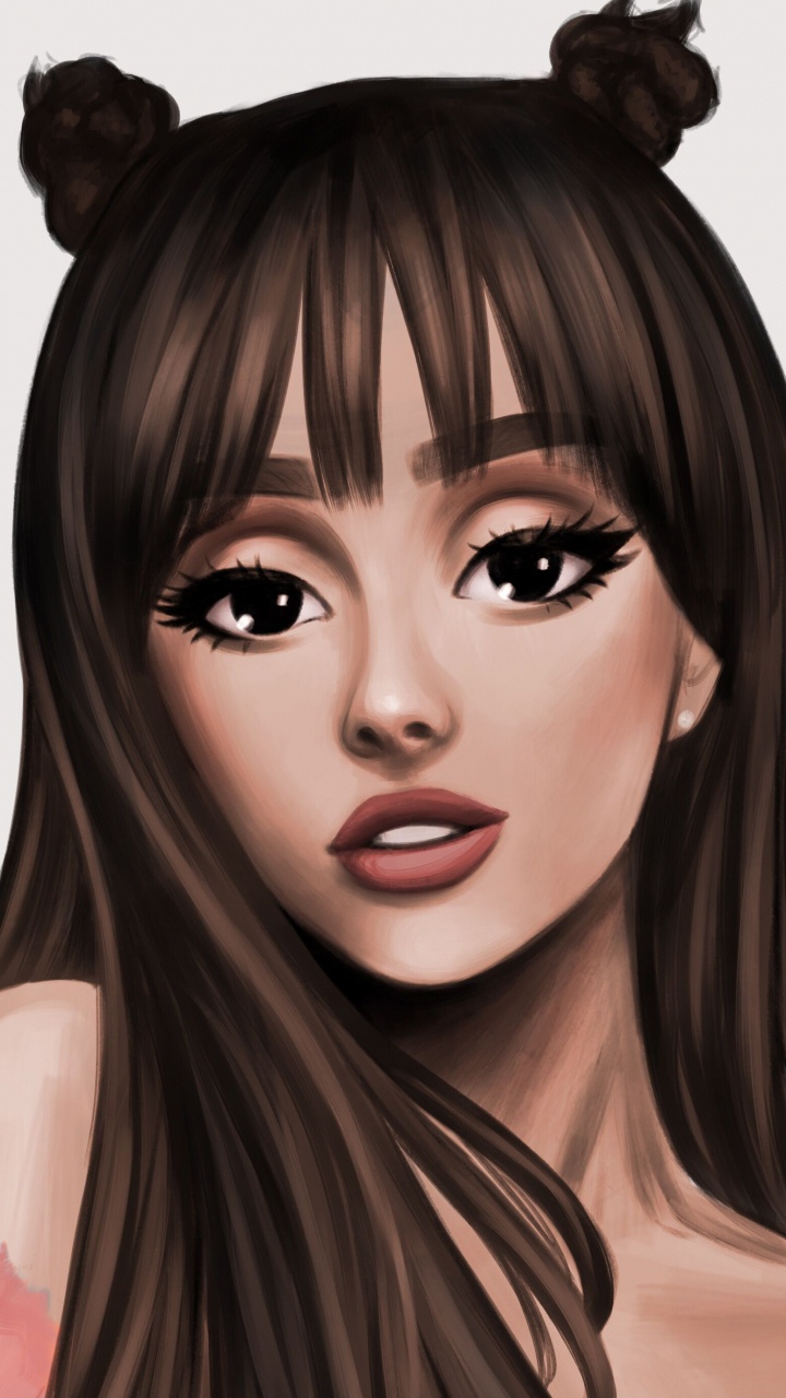 Ariana Grande, Dibujo, Arte, Arte Digital, Cabello. Wallpaper in 720x1280 Resolution