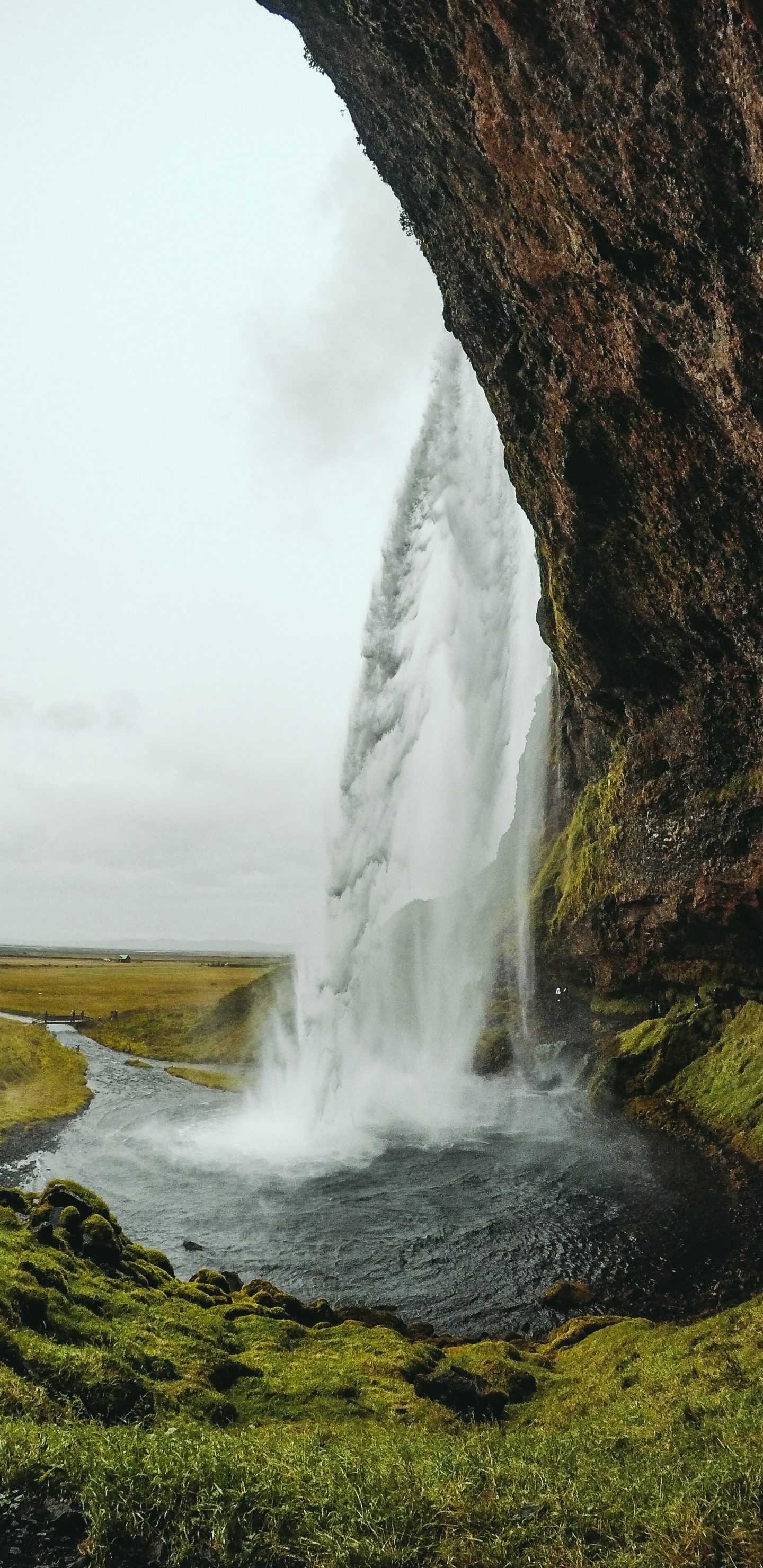 Wasserfall, Gewässer, Wasser, Natur, Wasserressourcen. Wallpaper in 1440x2960 Resolution