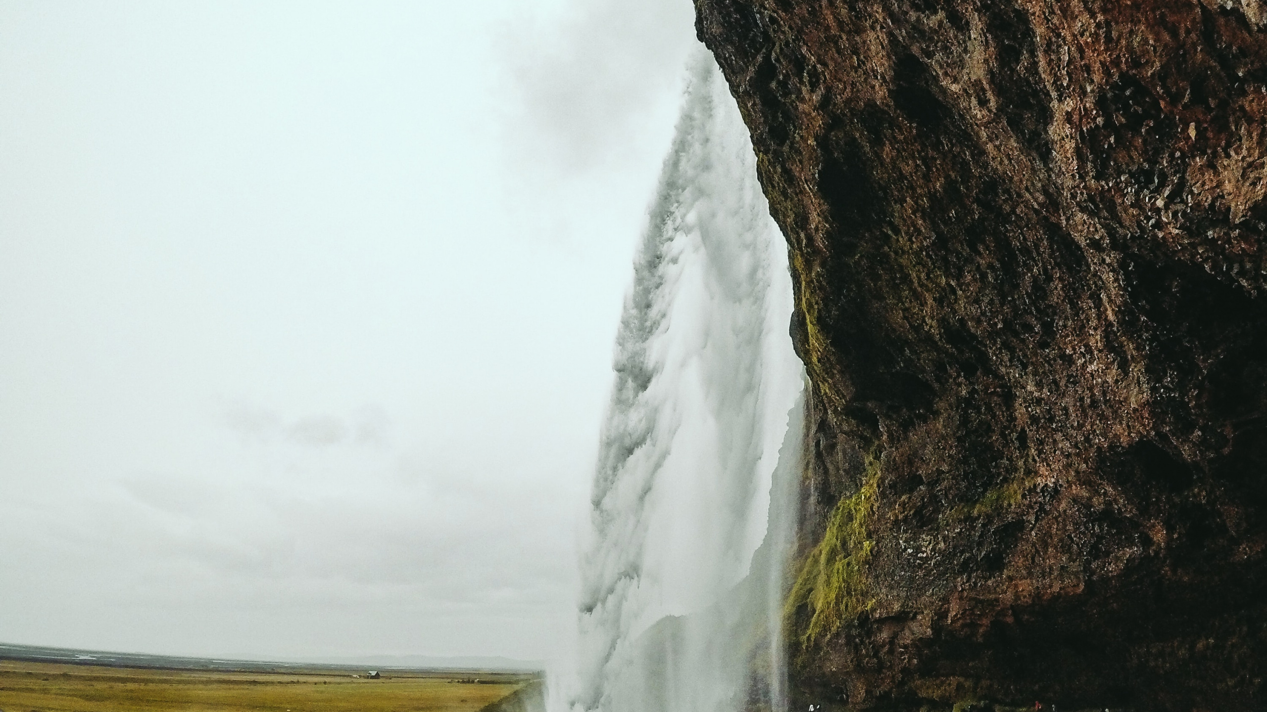 Waterfall, Body of Water, Water, Nature, Water Resources. Wallpaper in 2560x1440 Resolution