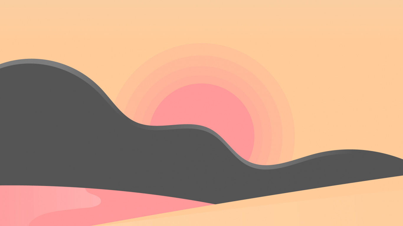 Ilustración, Montaje de Escenografía, Puesta, Naranja, Gráficos. Wallpaper in 1366x768 Resolution