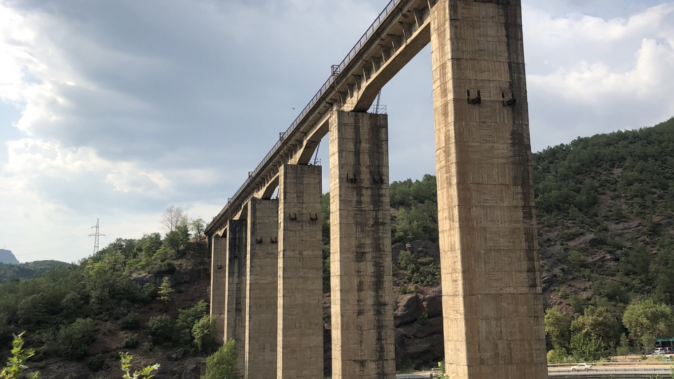 Viaduct, Carretera, Puente de Viga, Extradosed Puente, Infraestructura. Wallpaper in 1366x768 Resolution