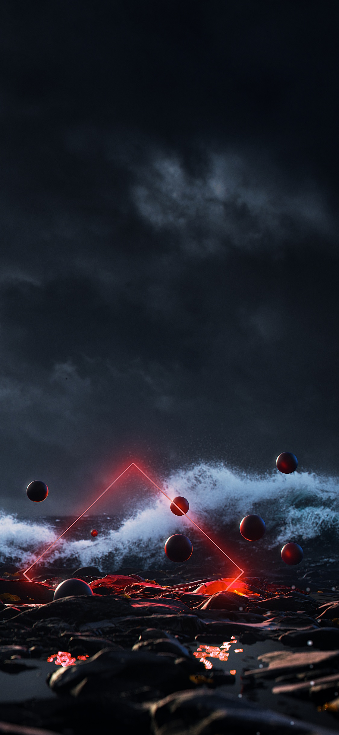 Wasser, Meer, Cloud, Atmosphäre, Lava. Wallpaper in 1125x2436 Resolution