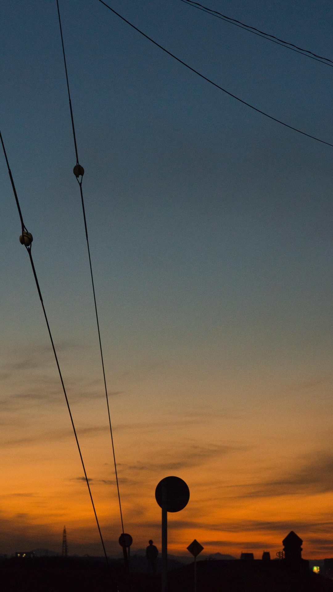 Ambiente, Infraestructura, Afterglow, Electricidad, Atardecer. Wallpaper in 1080x1920 Resolution