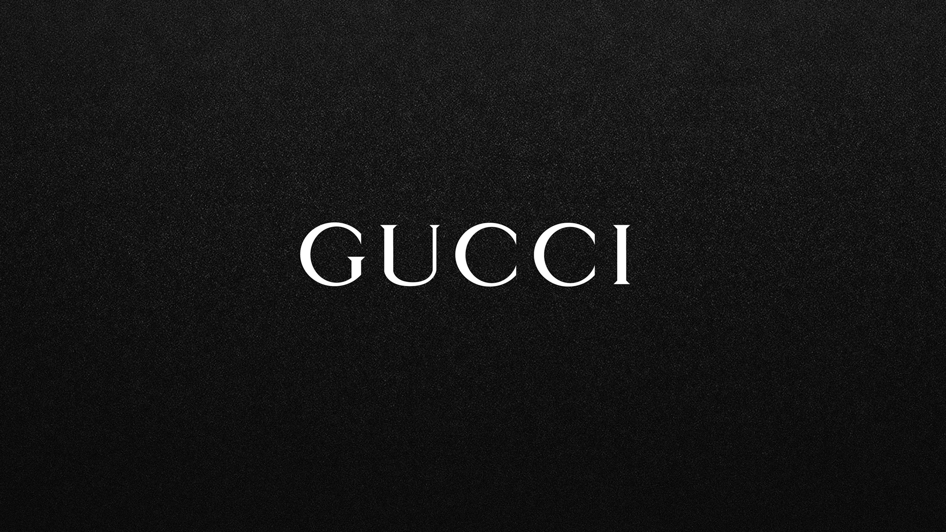 Logo, Noir, Gucci, Texte, Graphique. Wallpaper in 3840x2160 Resolution