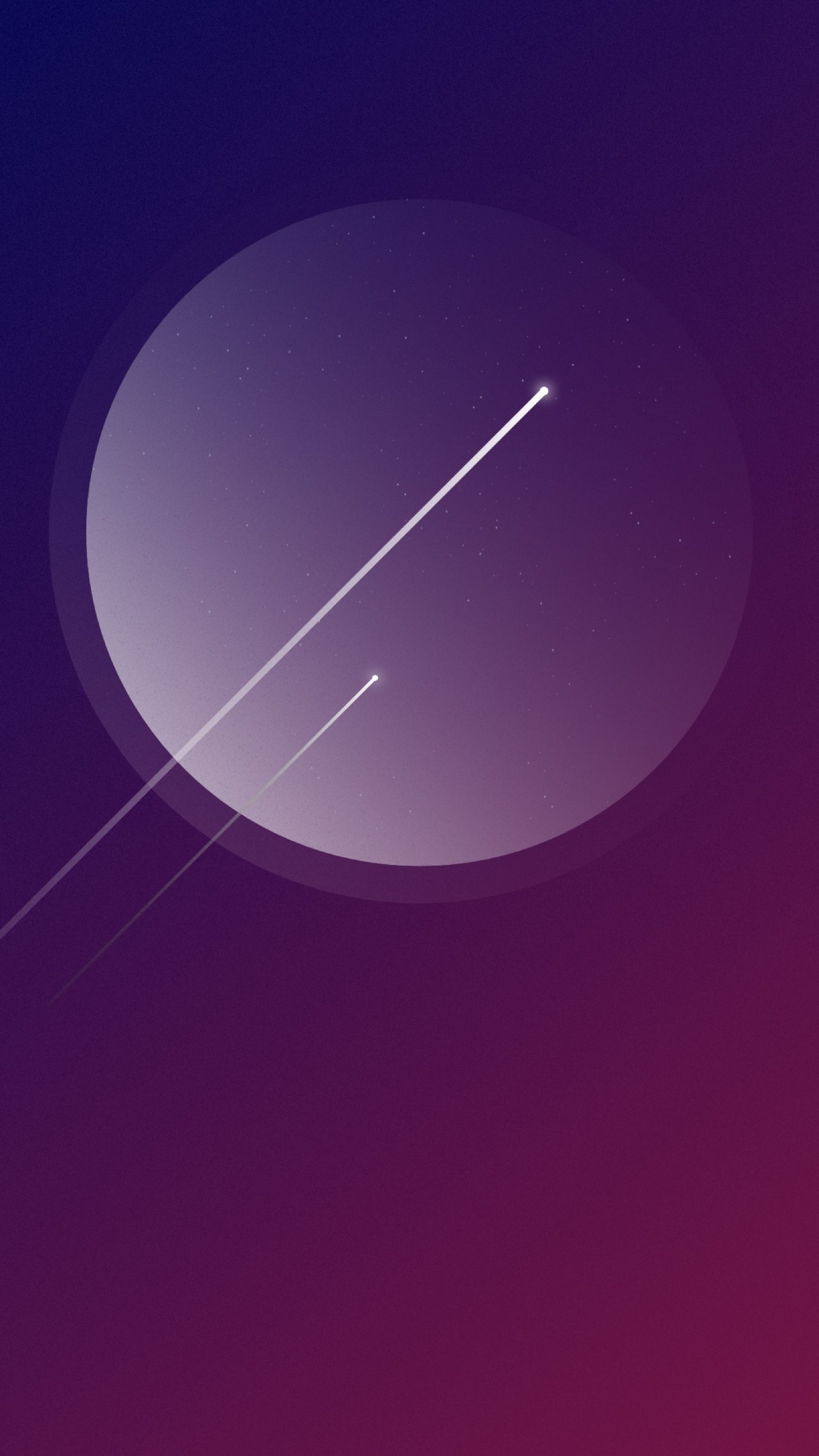 Purple and White Moon Illustration. Wallpaper in 1440x2560 Resolution