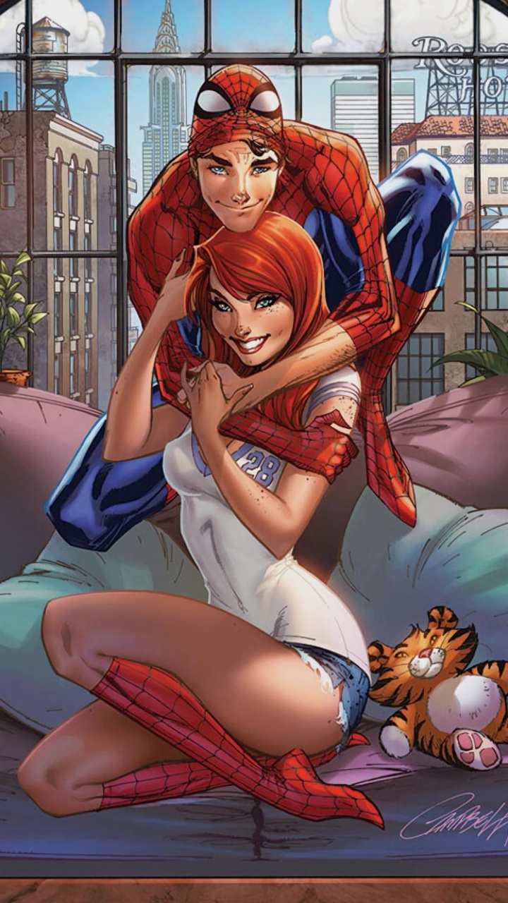 Spider-man, Toller Spider-Man, Erneuere Deine Gelübde, Mary Jane Watson, Marvel Comics, Variant-cover. Wallpaper in 720x1280 Resolution