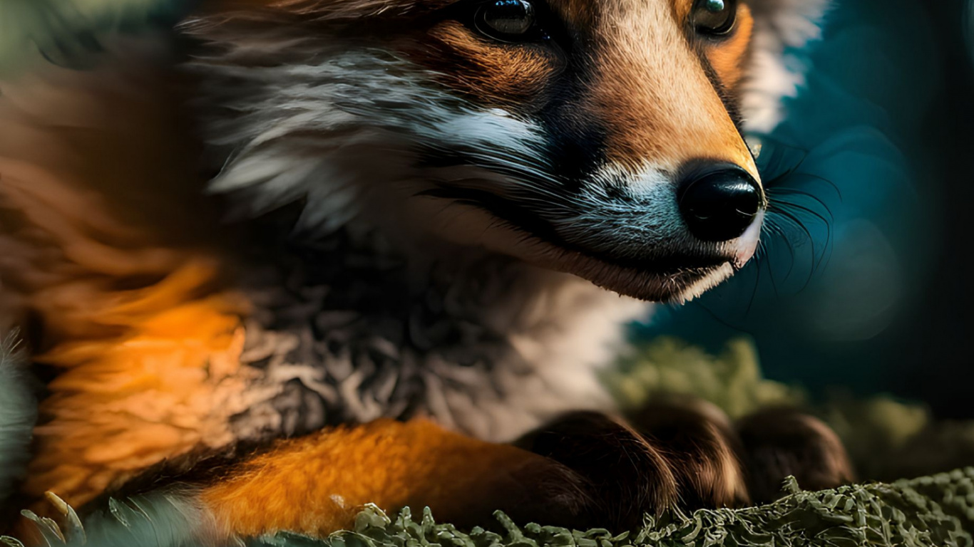 Red Fox, le Renard Arctique, Table, Fox, Renard Véloce. Wallpaper in 1366x768 Resolution