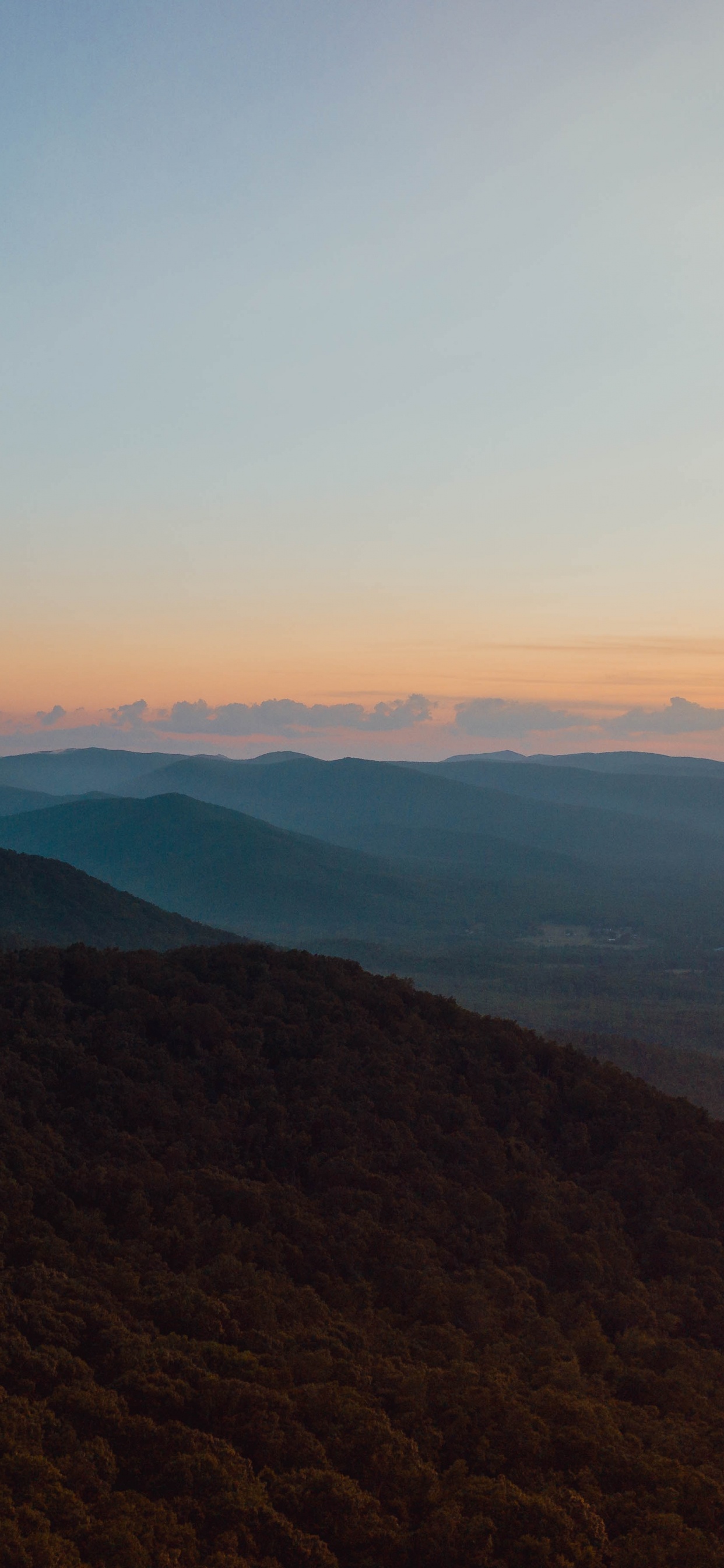Cloud, Mountain, Ridge, Silhouette, Sky. Wallpaper in 1242x2688 Resolution