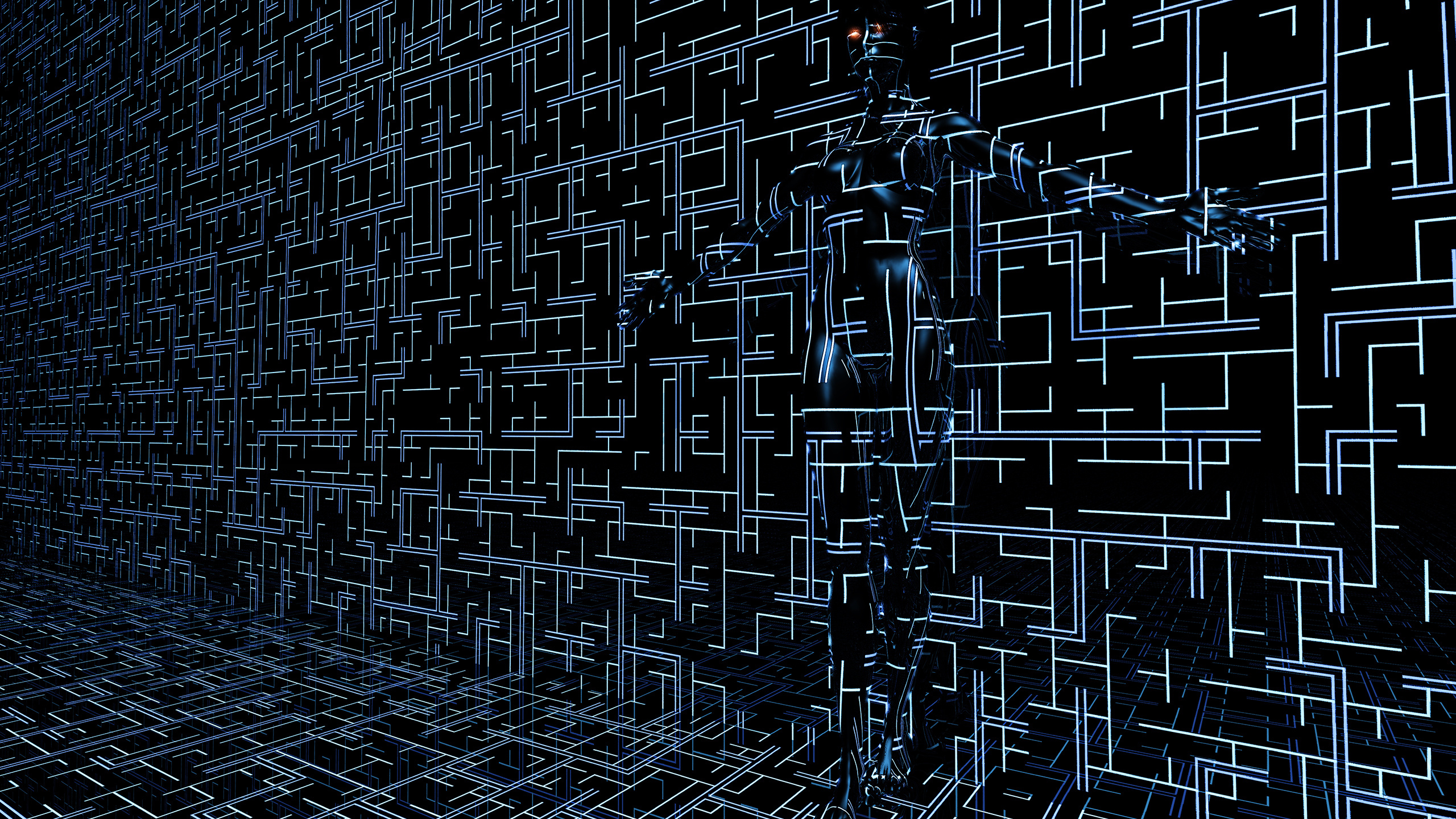 光, 建筑, 空间, 大都会, 紫色的 壁纸 2560x1440 允许