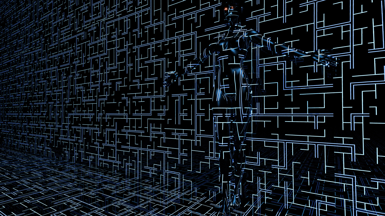 Hombre de Chaqueta Negra de Pie Sobre el Piso Blanco y Negro. Wallpaper in 1280x720 Resolution