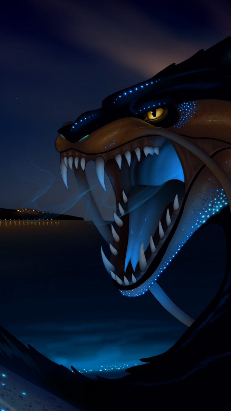 Dragon, Wisgoon - Soziales Netzwerk, Europäischer Drache, Legendäre Kreatur, Hai. Wallpaper in 750x1334 Resolution