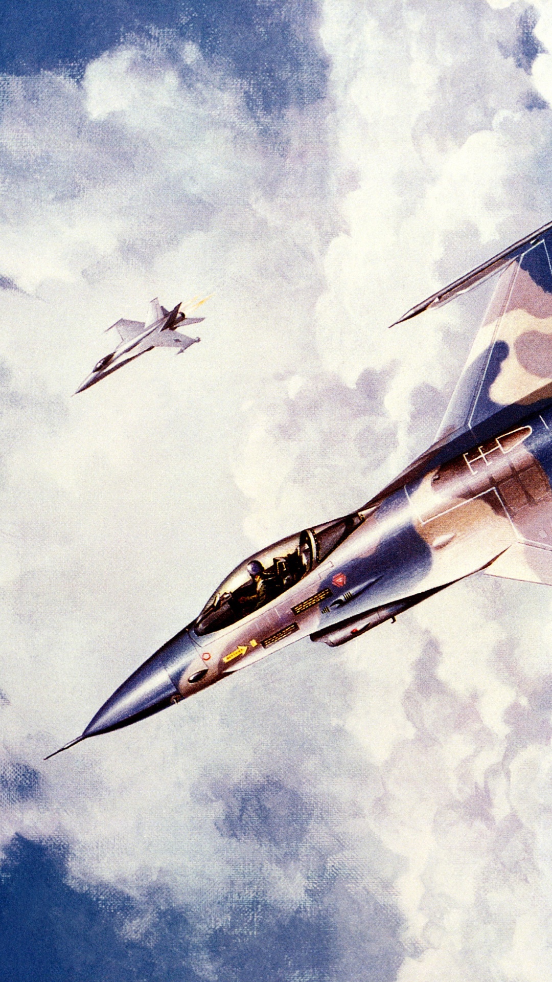 White and Blue Jet Plane in Mid Air. Wallpaper in 1080x1920 Resolution