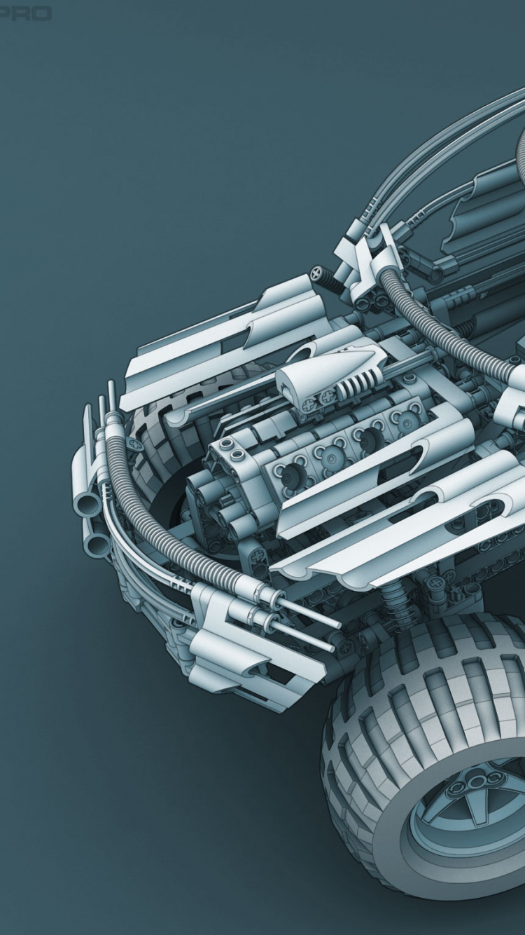 Gray and Black Car Engine. Wallpaper in 750x1334 Resolution