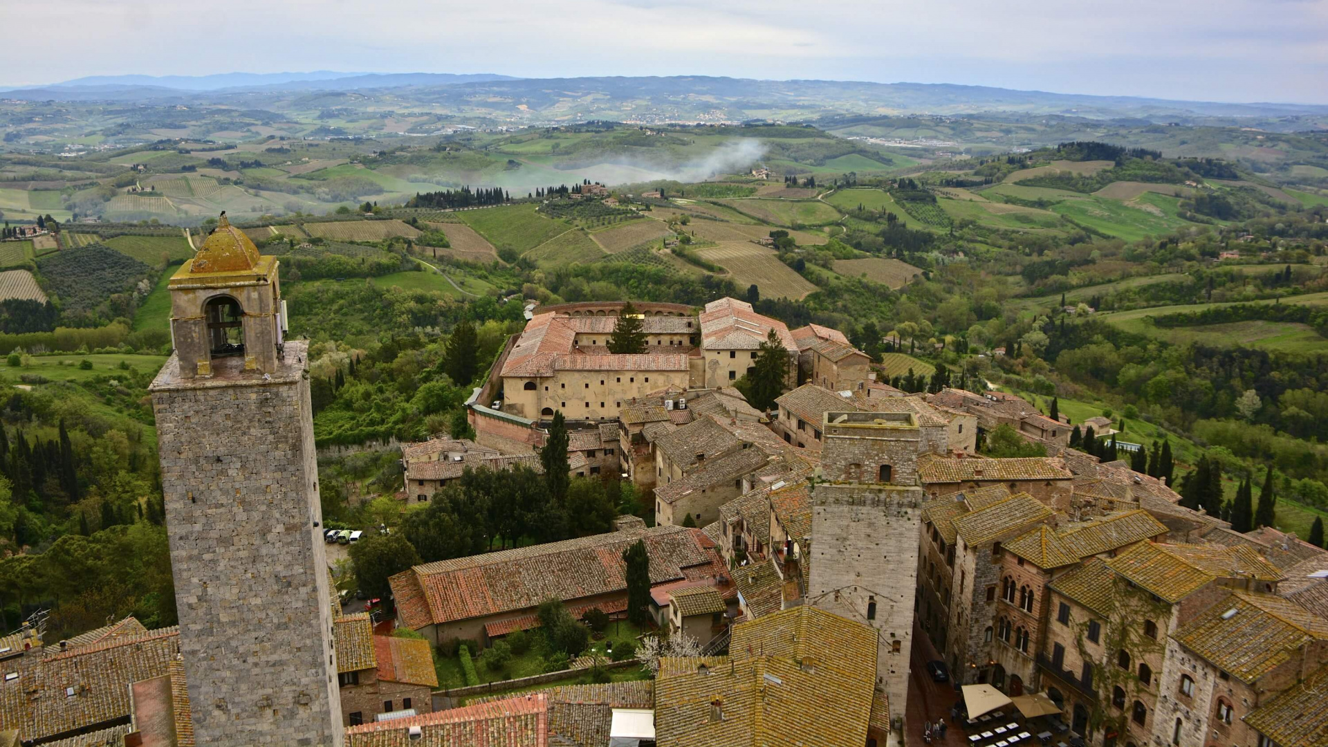 农村地区, 村庄, 山站, 天空, 考古遗址 壁纸 1920x1080 允许