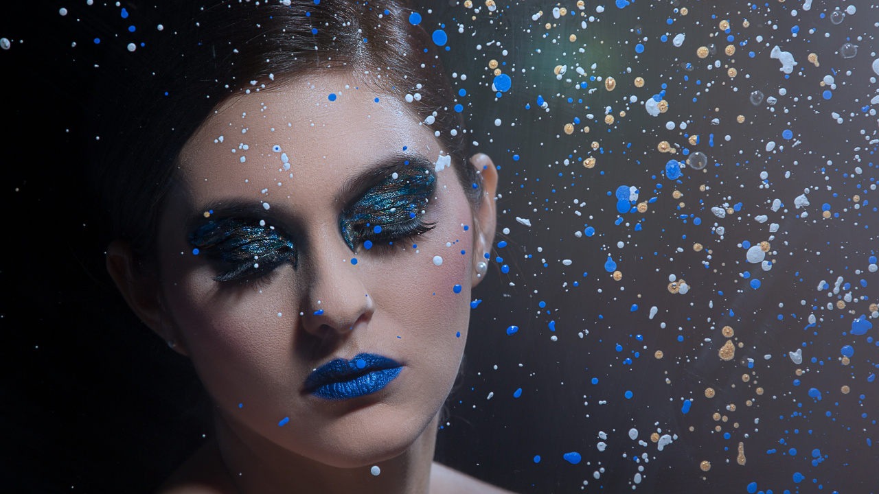 Face, Blue, Eau, Beauté, Tête. Wallpaper in 1280x720 Resolution