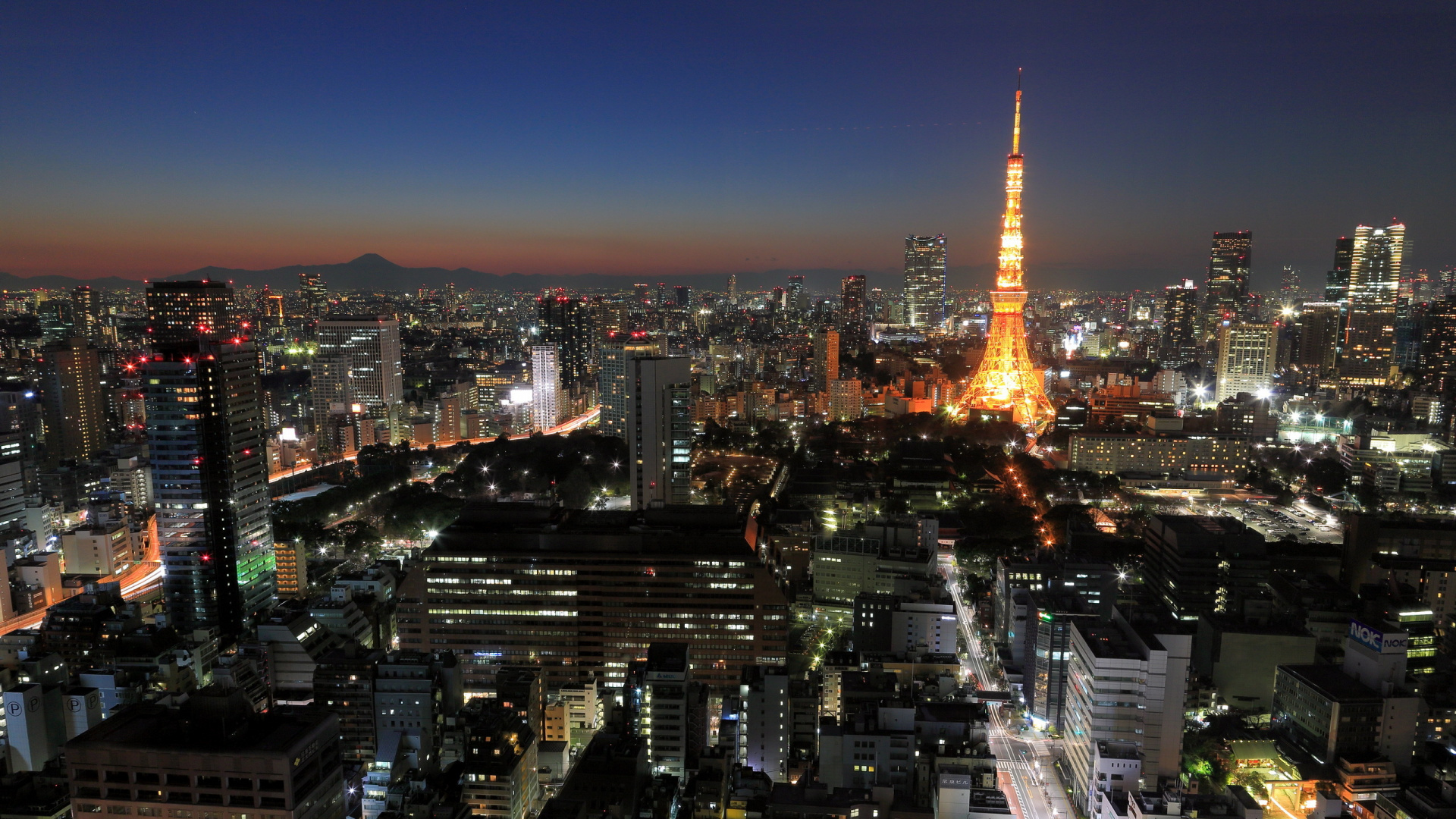 Eiffel Tower in Paris During Night Time. Wallpaper in 1920x1080 Resolution