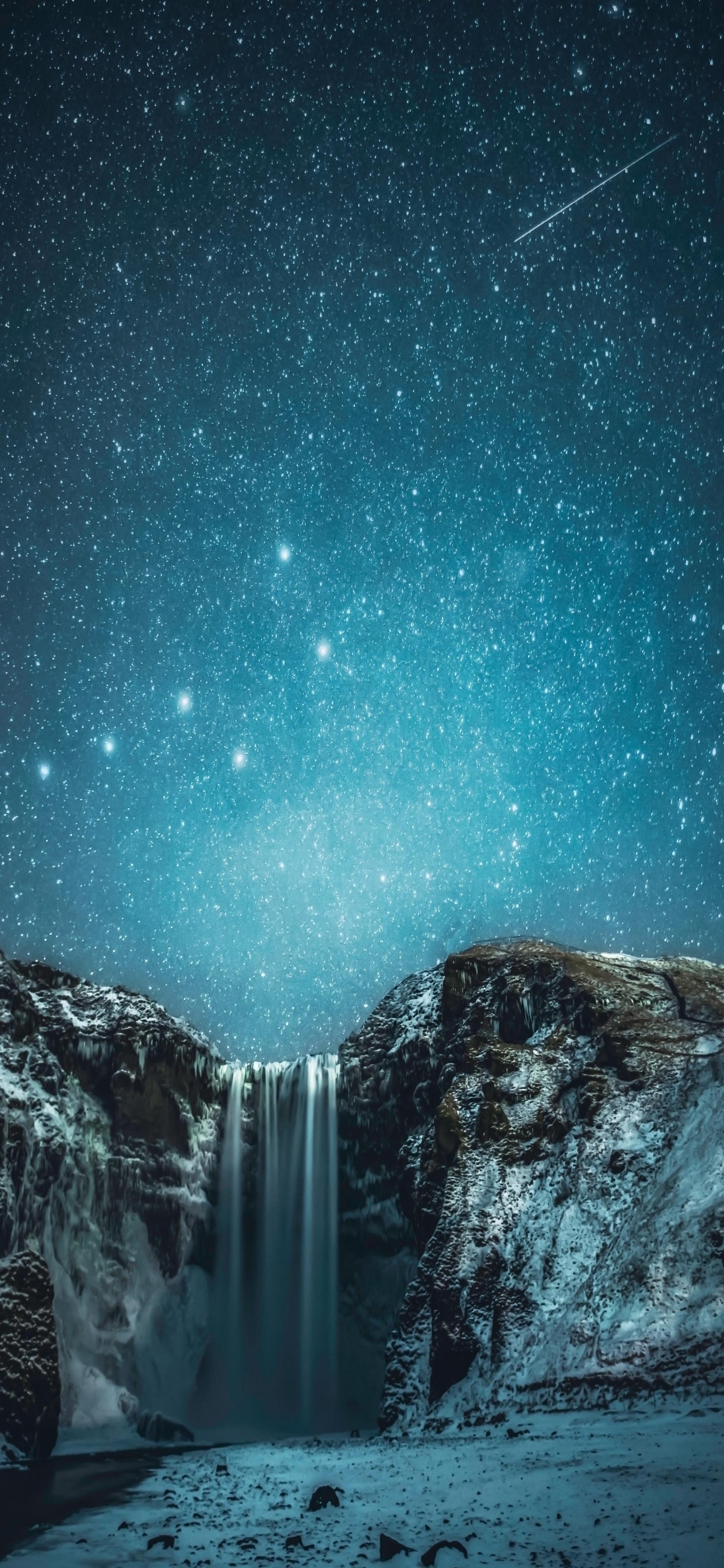 la Nature Merveilleuse, Nature, Skgafoss, Atmosphère, Eau. Wallpaper in 1242x2688 Resolution