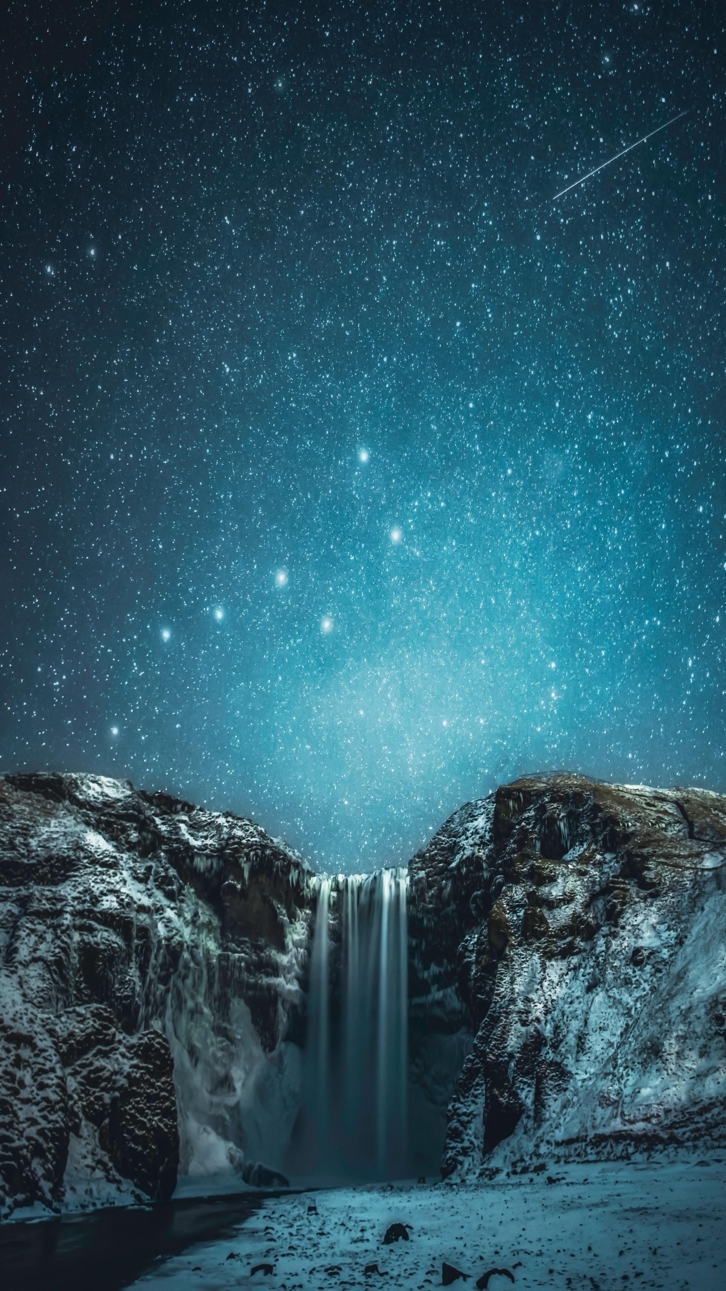 Natur Wunderbar, Natur, Malerei, Skgafoss, Atmosphäre. Wallpaper in 1440x2560 Resolution