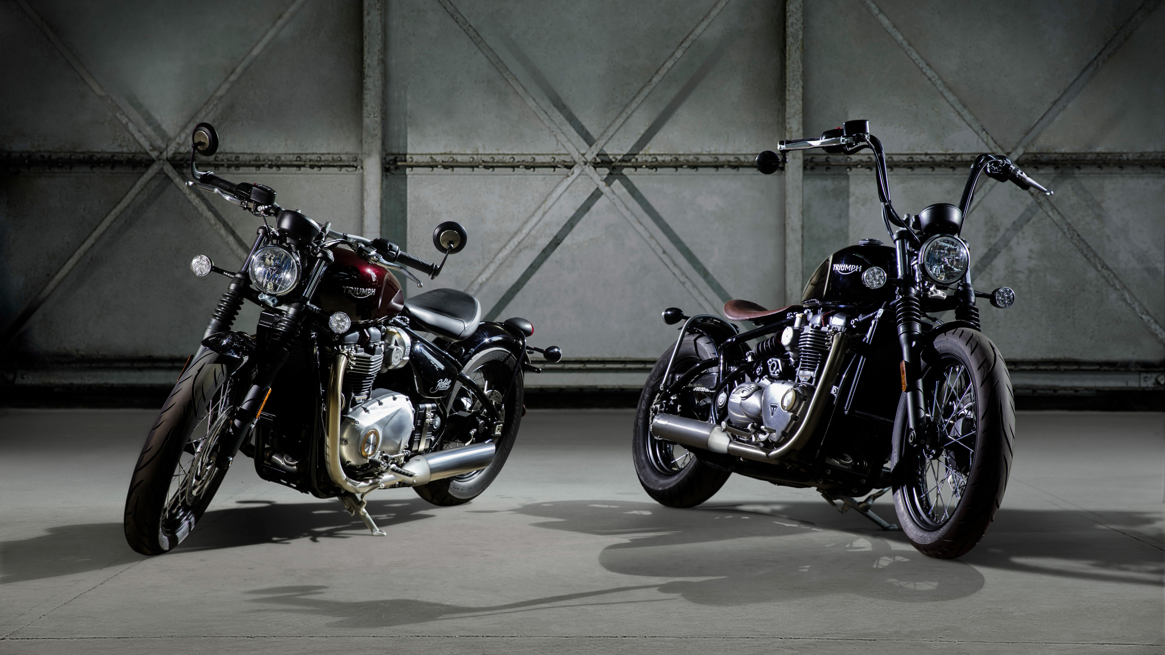 Moto Cruiser Noir et Argent. Wallpaper in 3840x2160 Resolution