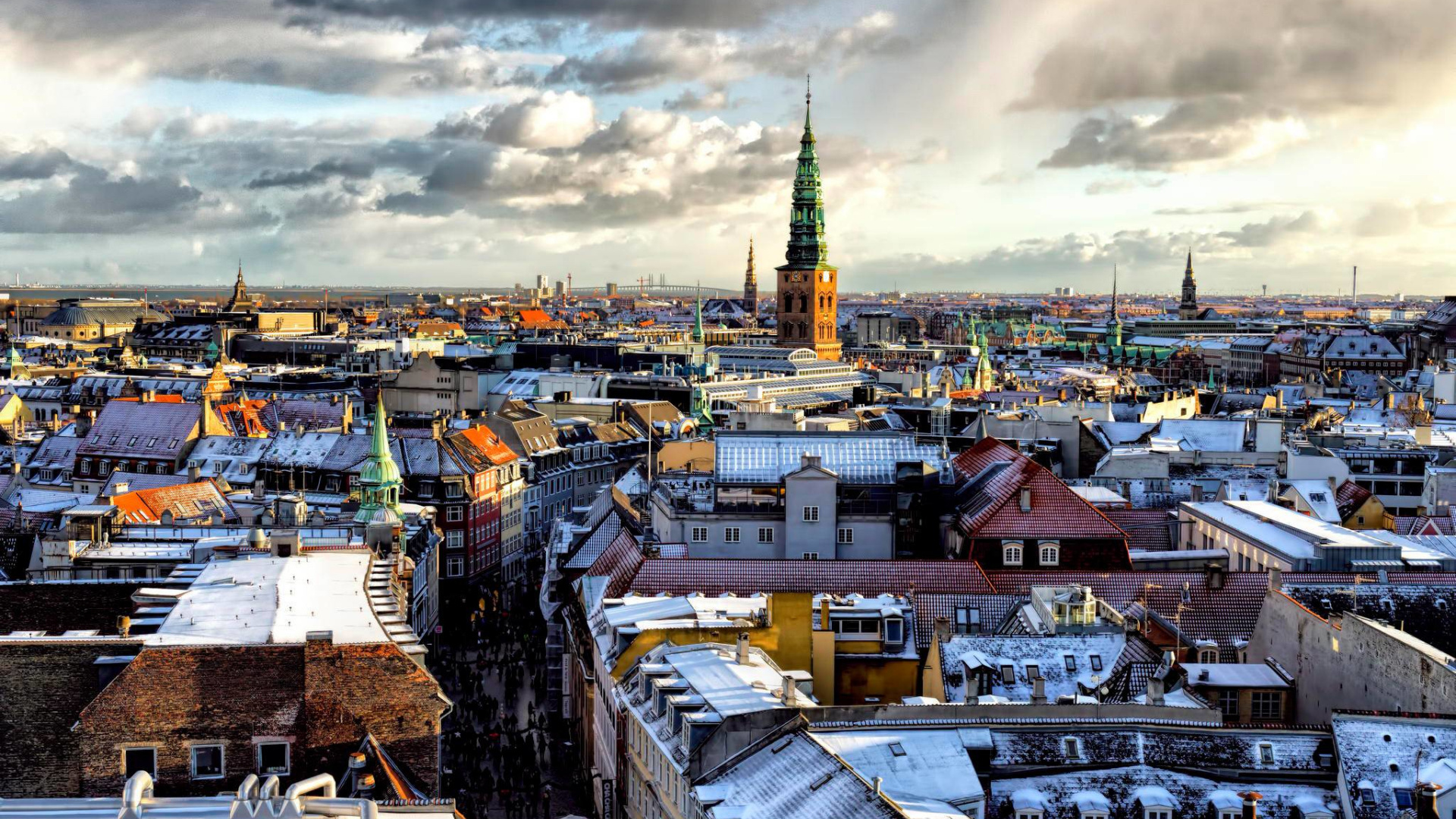 Aerial View of City Buildings During Daytime. Wallpaper in 1920x1080 Resolution