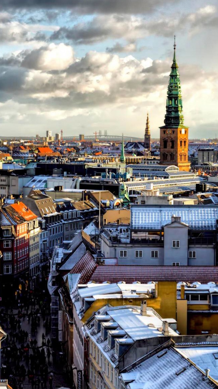 Aerial View of City Buildings During Daytime. Wallpaper in 720x1280 Resolution