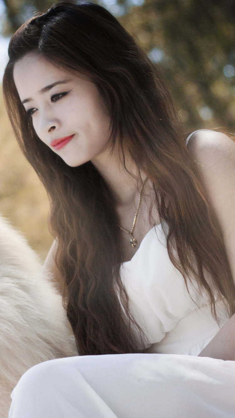 Hund, Canidae, Samoyed, Spitz, Hunderasse. Wallpaper in 750x1334 Resolution