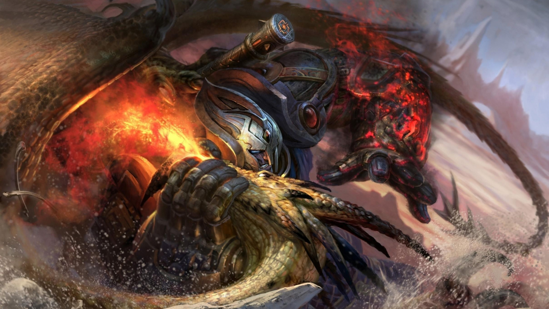 Dragon, Mythology, Mythical Creature, cg Artwork, pc Game. Wallpaper in 1920x1080 Resolution