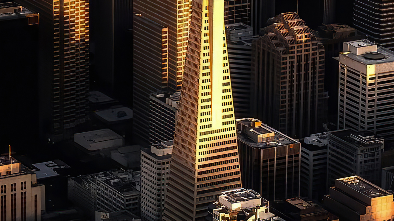 Cityscape, Epic Aer, Skyscraper, Building, Atmosphere. Wallpaper in 1366x768 Resolution