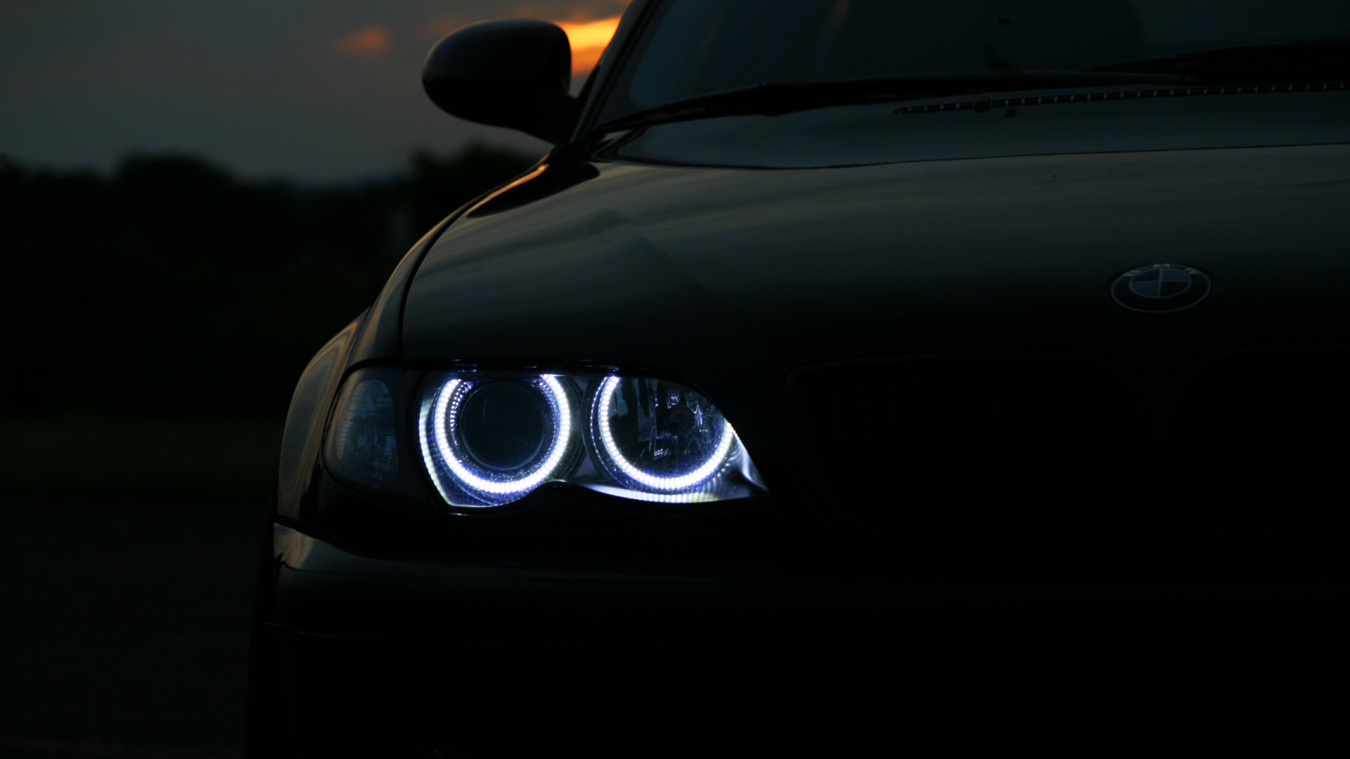 Negro Bmw m 3 Coupe. Wallpaper in 1920x1080 Resolution