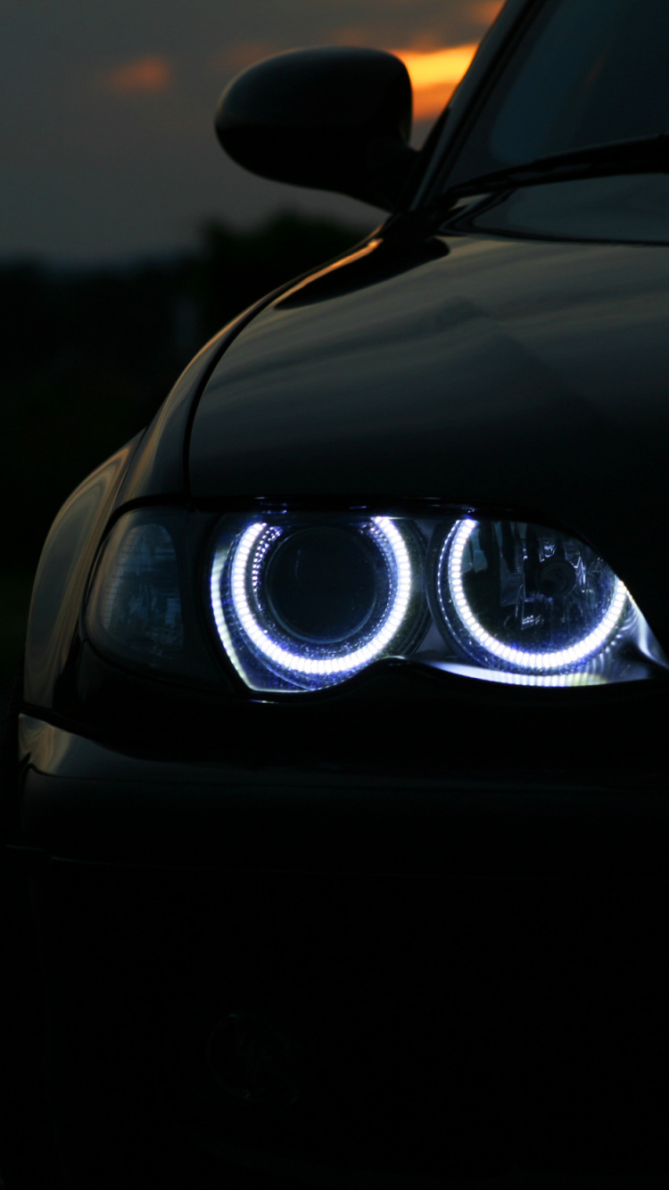 Coupé Bmw m 3 Noir. Wallpaper in 750x1334 Resolution