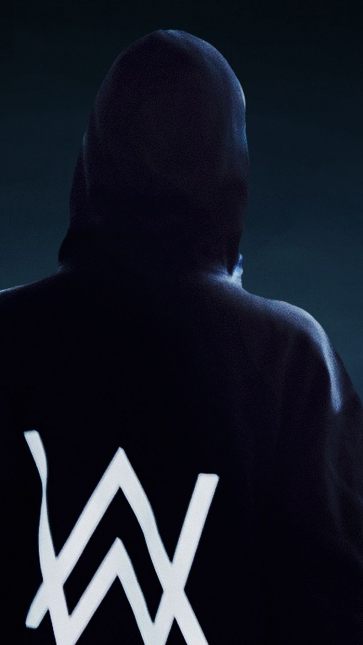 Alan Walker, Black, Blue, Light, Darkness. Wallpaper in 720x1280 Resolution