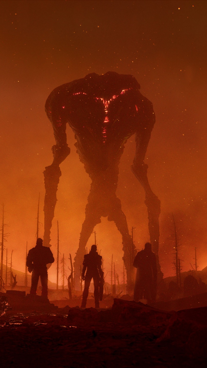 Outriders, la Gente Puede Volar, Juego de Disparos, Juego Cooperativo, Calor. Wallpaper in 720x1280 Resolution