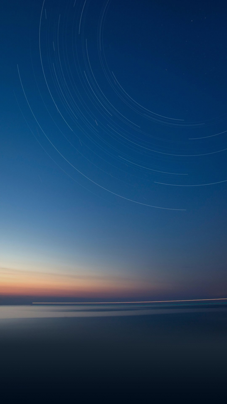 Smartphone, Android, Blau, Horizont, Atmosphäre. Wallpaper in 750x1334 Resolution