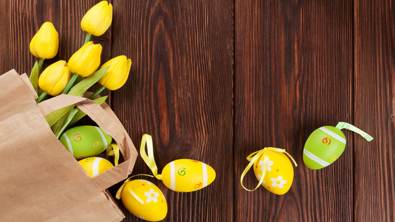 Oeuf de Pâques, Jaune, Fruits, Aliment, Banane. Wallpaper in 1280x720 Resolution