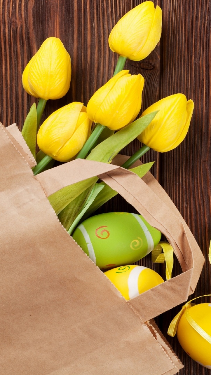 Oeuf de Pâques, Jaune, Fruits, Aliment, Banane. Wallpaper in 720x1280 Resolution