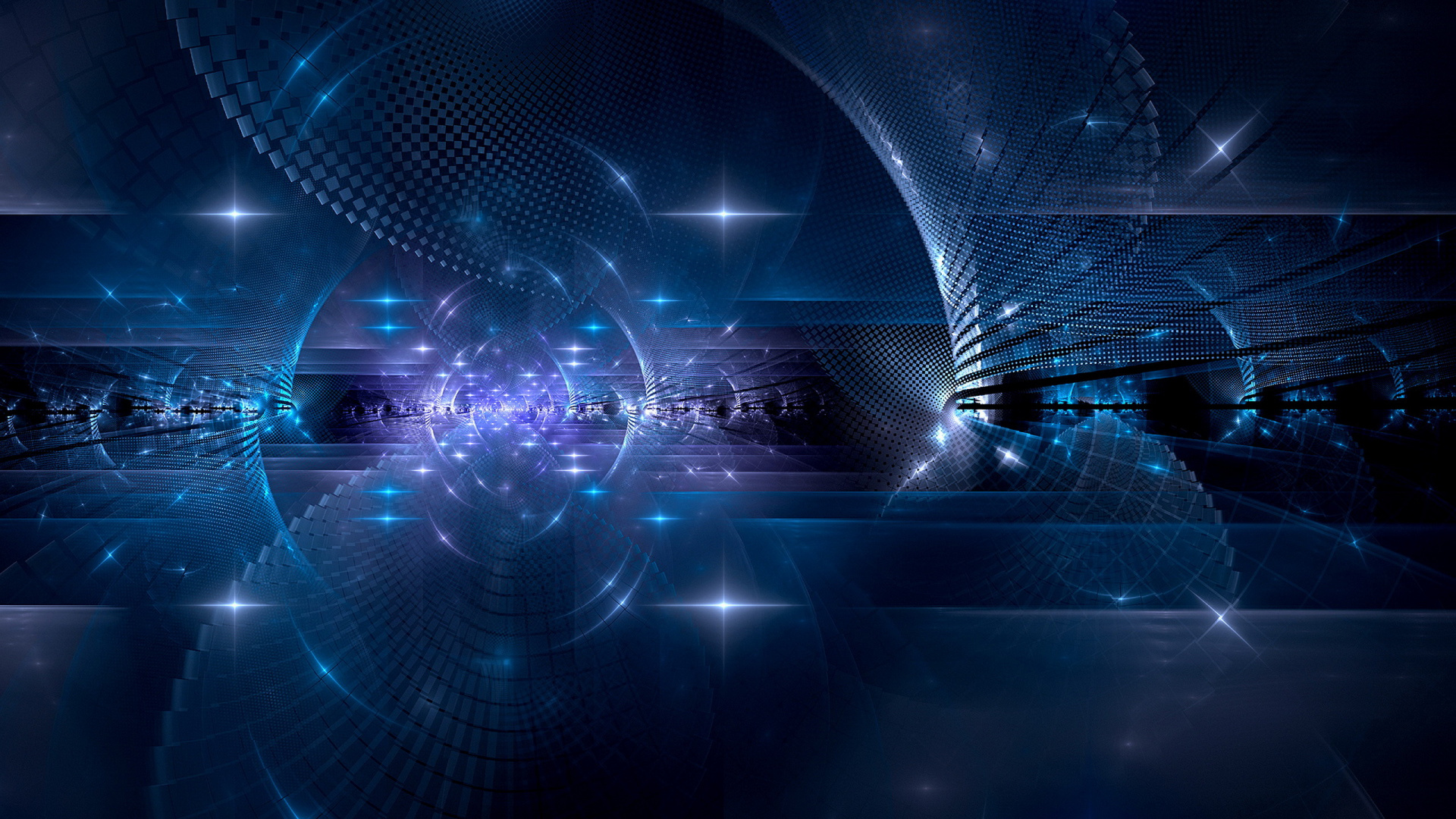 Blue and White Light Illustration. Wallpaper in 1920x1080 Resolution