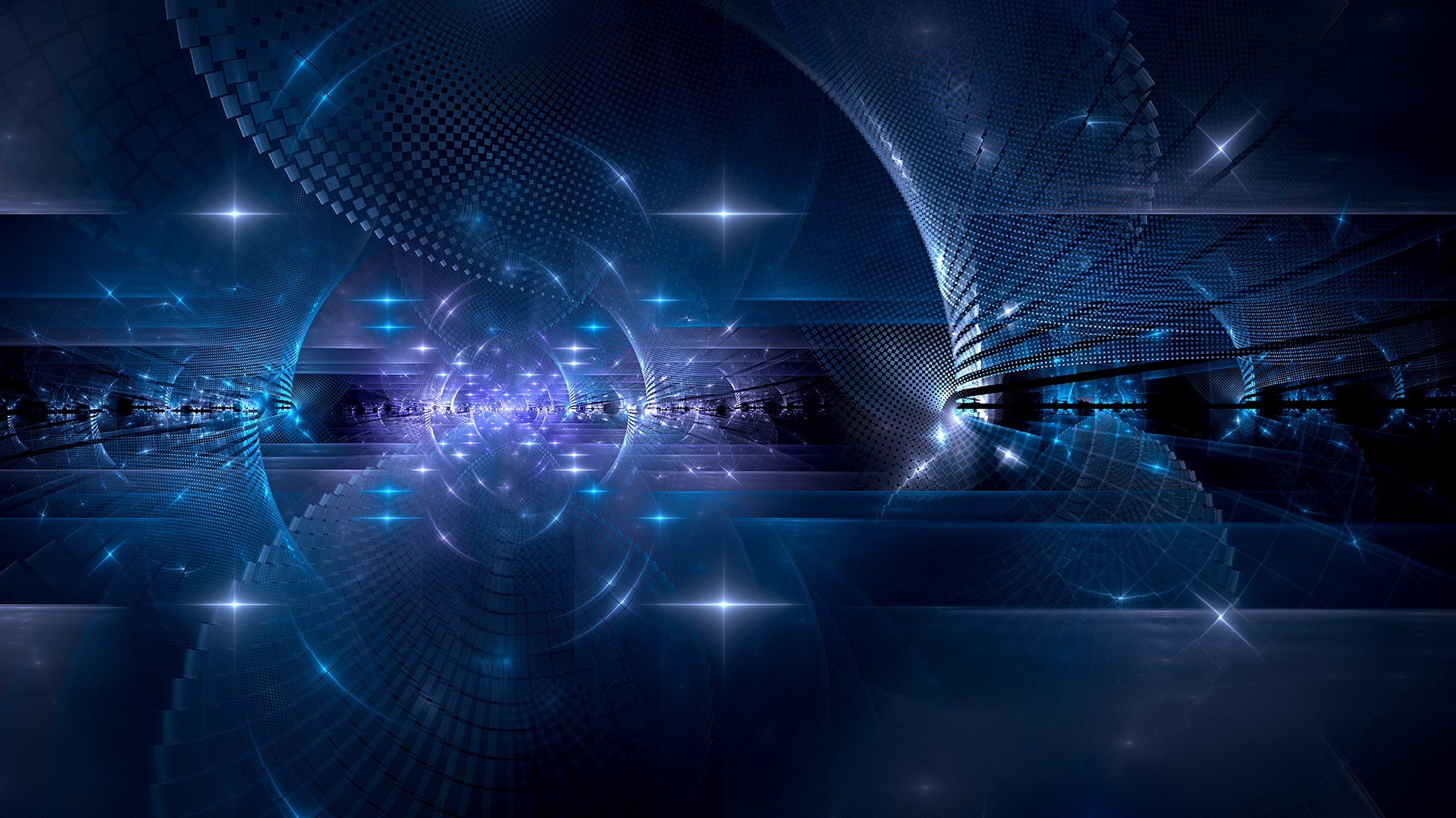 Blue and White Light Illustration. Wallpaper in 2560x1440 Resolution