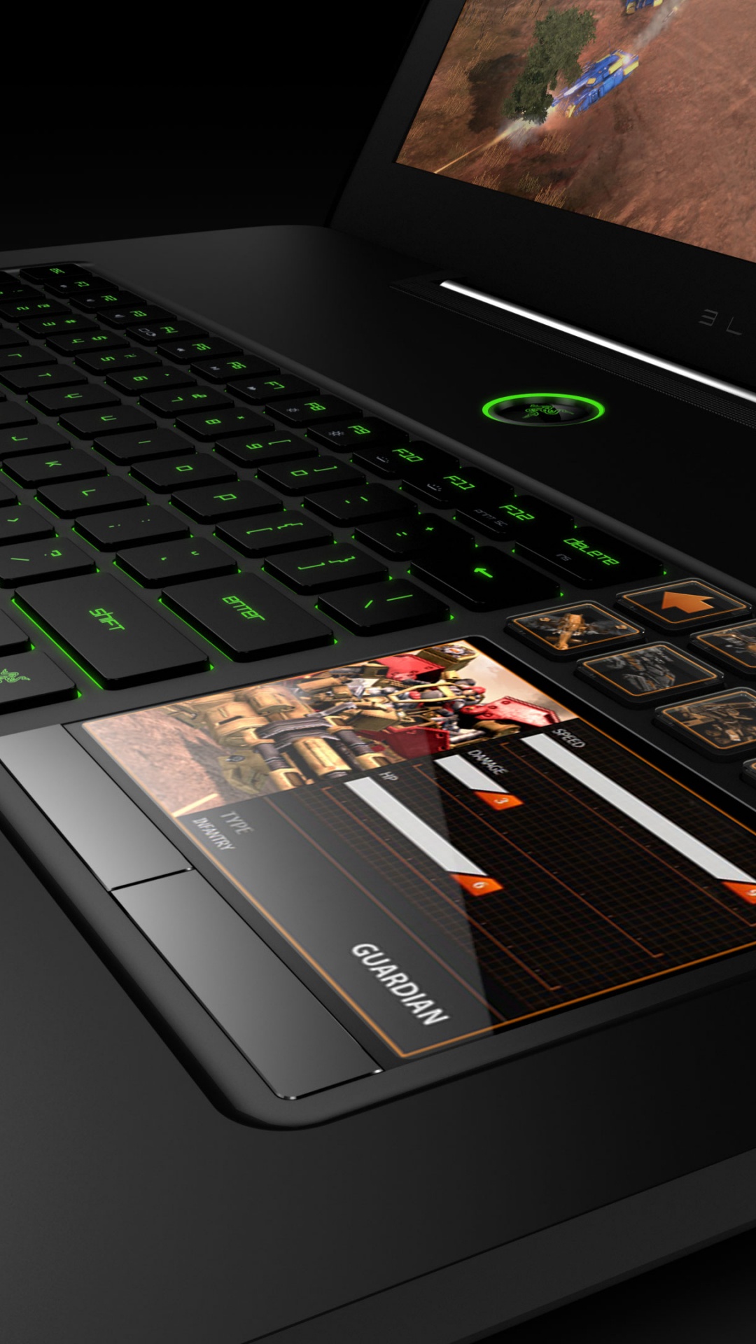 Schwarz-grauer Laptop-Computer. Wallpaper in 1080x1920 Resolution