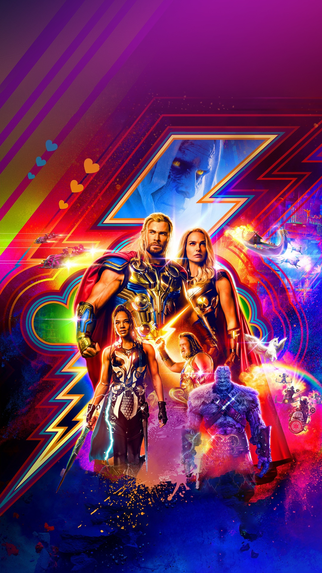 Gorr Der Gott Metzger, Jane Foster, Poster, Marvel Studios, Marvel. Wallpaper in 1080x1920 Resolution