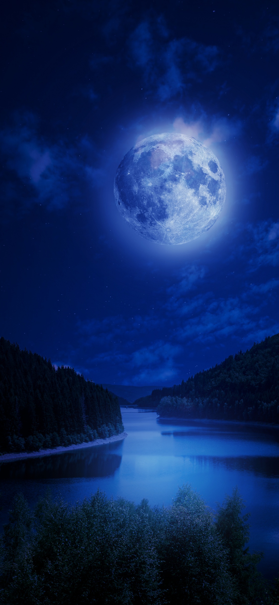 Naturaleza, Agua, Ambiente, Luz, Azul. Wallpaper in 1125x2436 Resolution