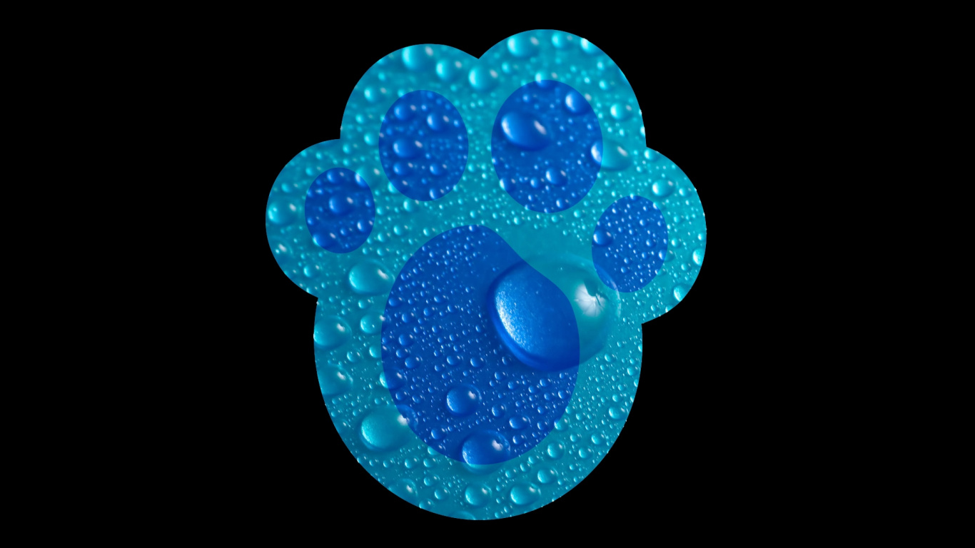 Illustration de Coeur Bleu et Blanc. Wallpaper in 1366x768 Resolution