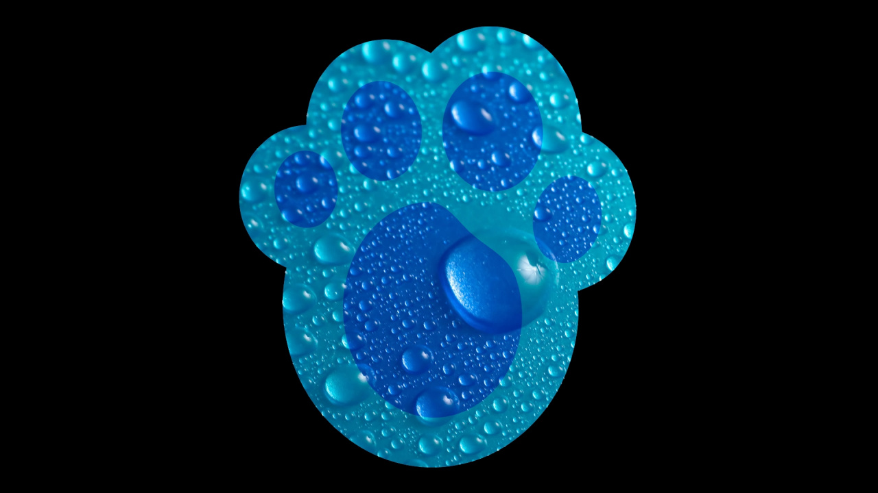 Ilustración de Corazón Azul y Blanco. Wallpaper in 1280x720 Resolution