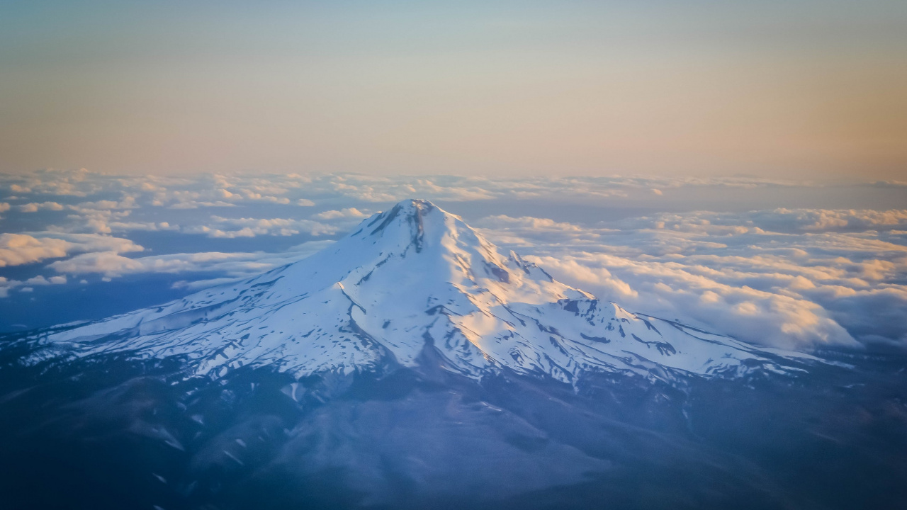 多山的地貌, 山脉, 成层, 气氛, 富士山 壁纸 1280x720 允许
