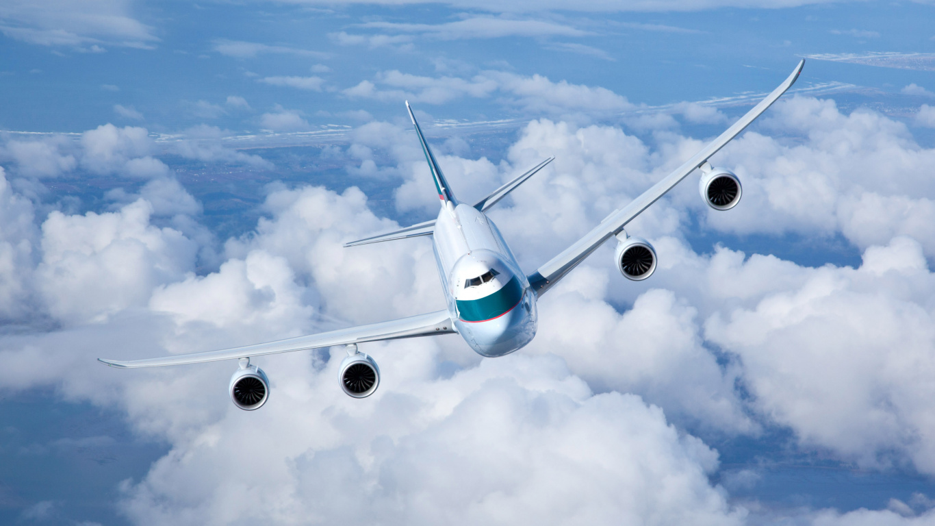 波音747, 航空公司, 客机, 空中旅行, 航空 壁纸 1366x768 允许