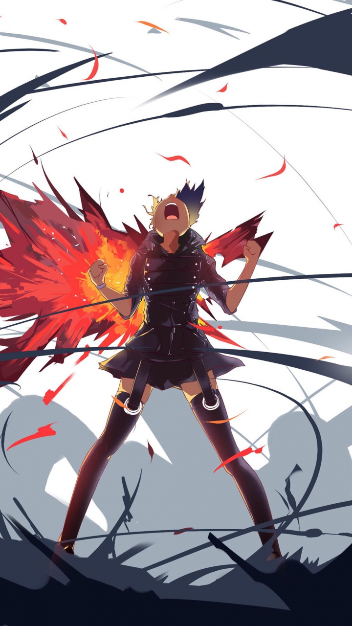 Hoja de Arce Blanca y Roja. Wallpaper in 720x1280 Resolution