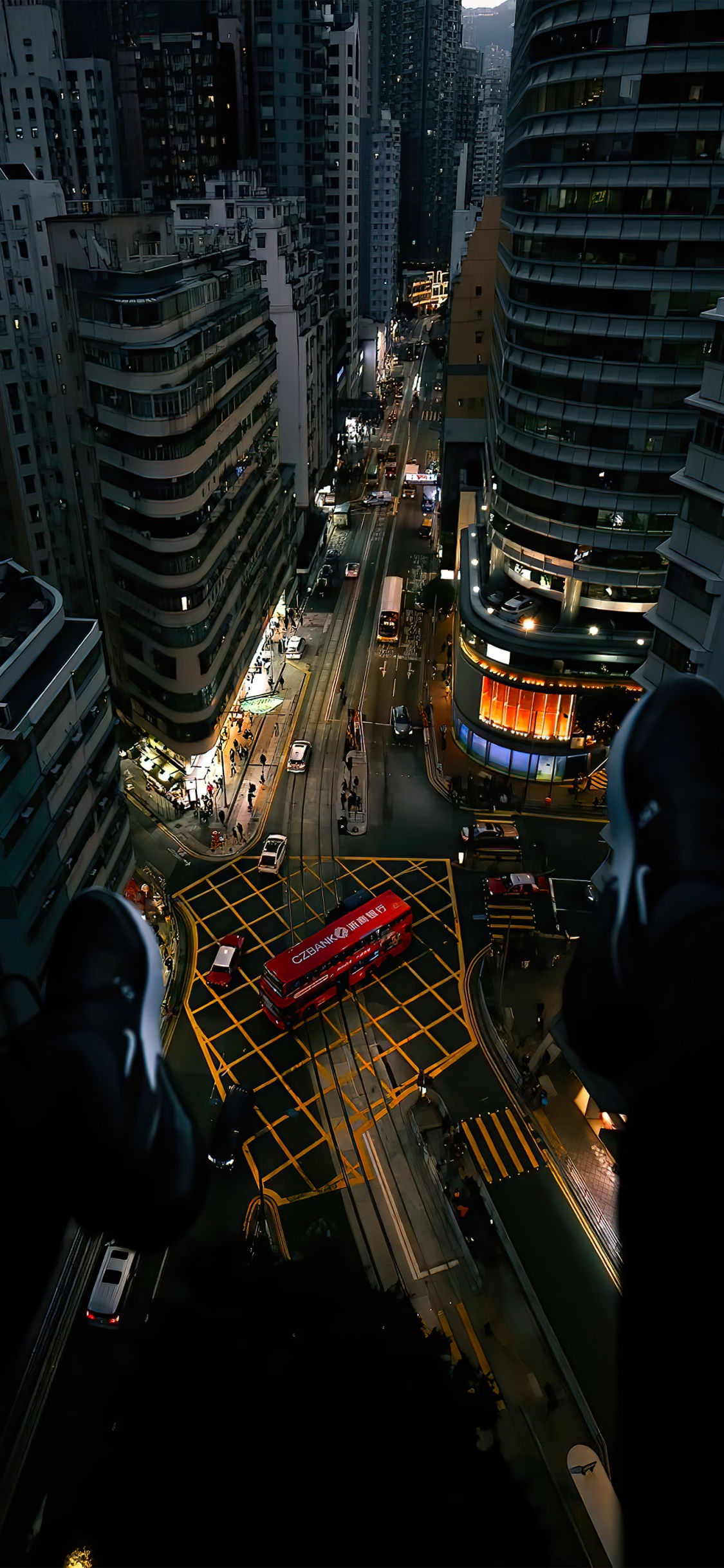 Skyscraper, Building, Automotive Lighting, Cars, Light. Wallpaper in 1125x2436 Resolution