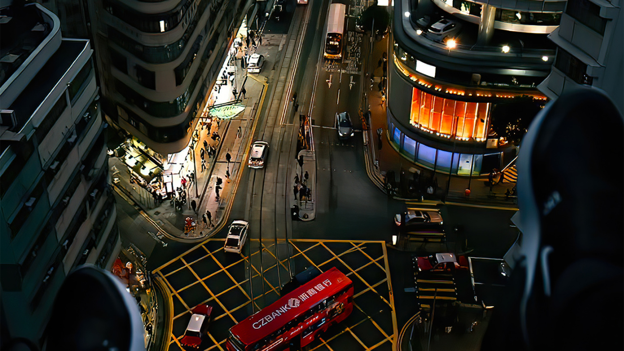 Skyscraper, Building, Automotive Lighting, Cars, Light. Wallpaper in 1280x720 Resolution